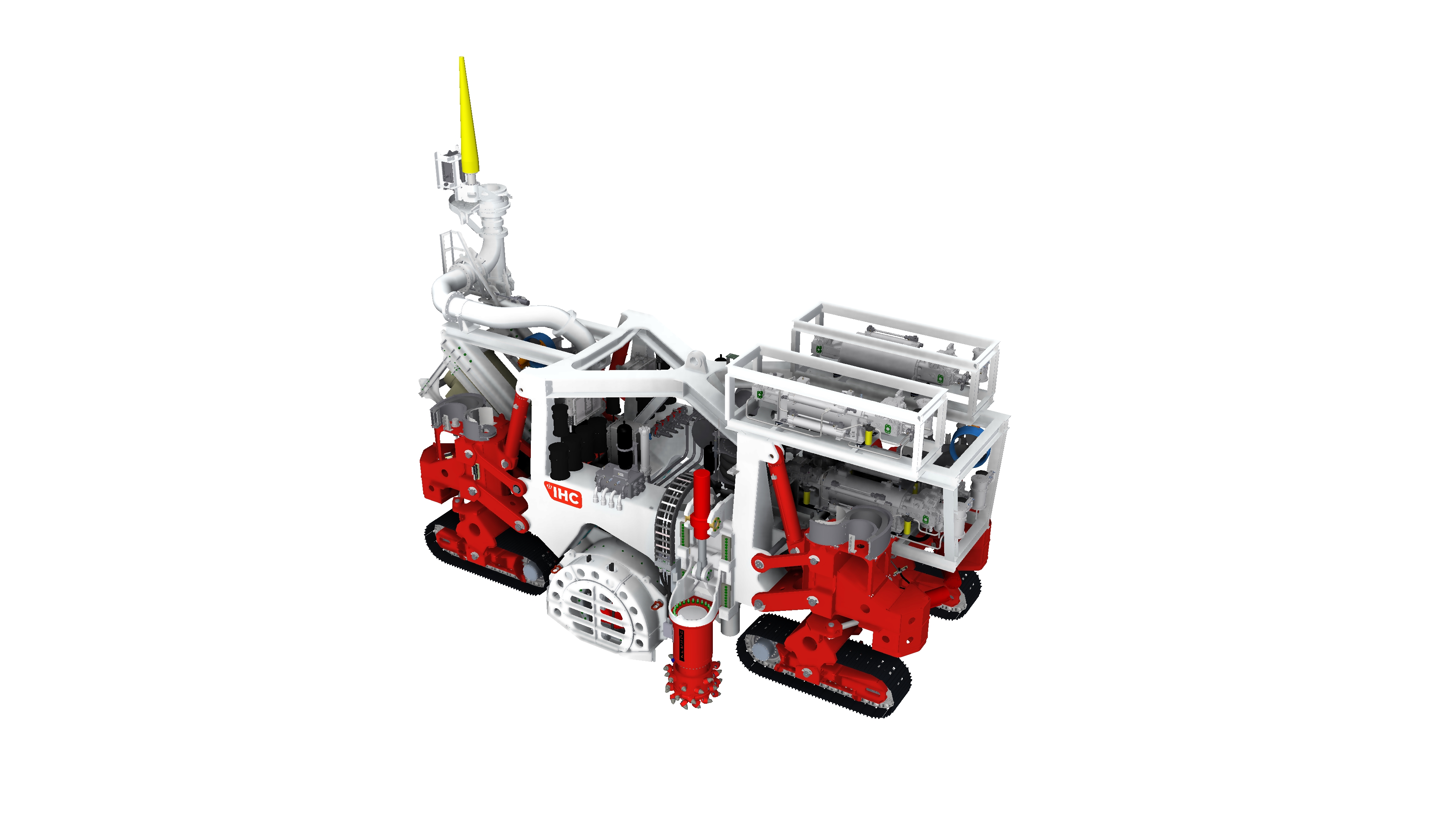 Underwater mining crawler for ACDC