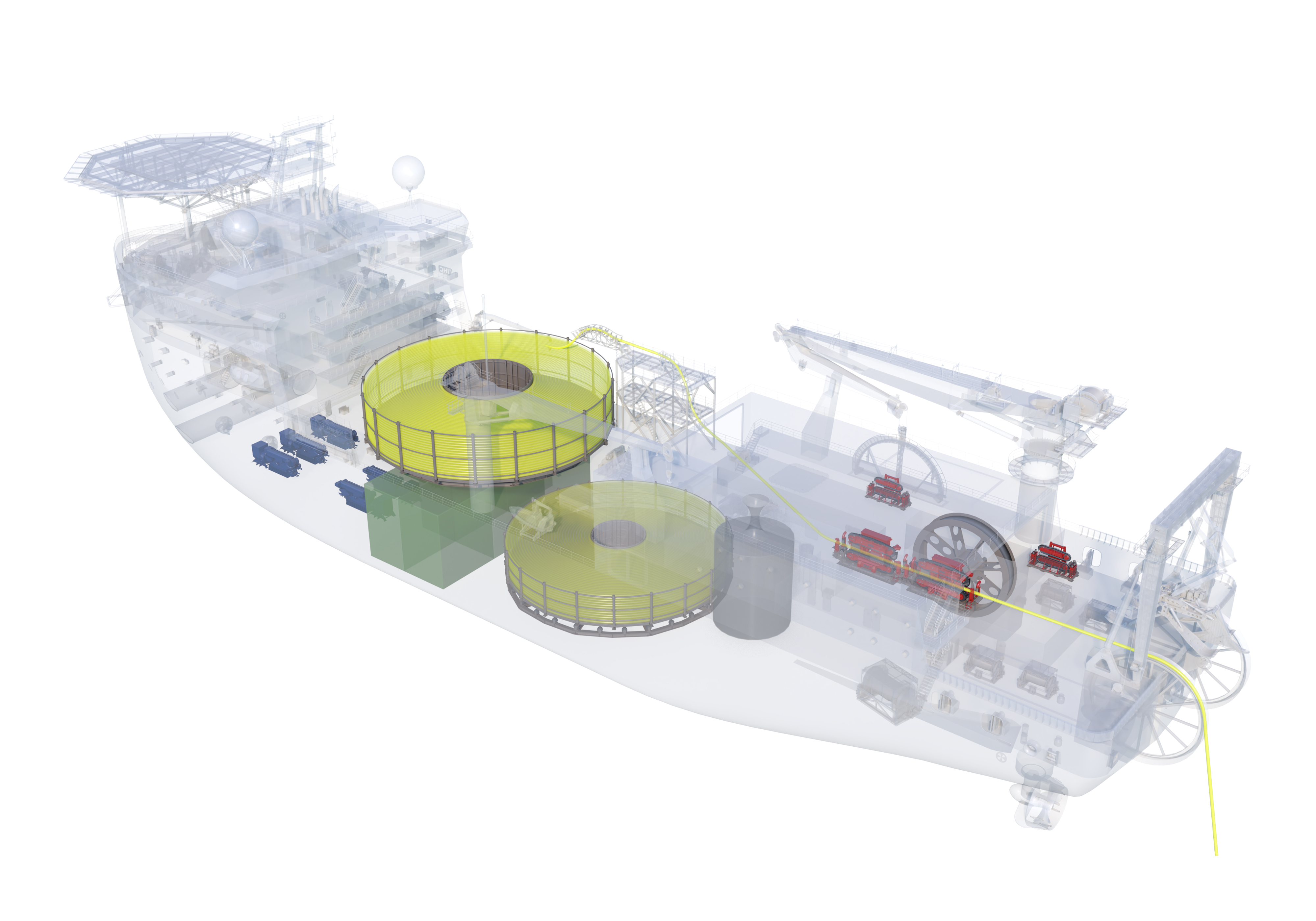 Visual export cable lay vessel